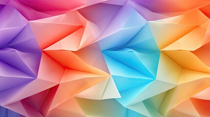 Obraz premium optimistic abstract origami texture background, generative ai