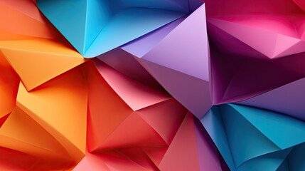 optimistic abstract origami texture background, generative ai - obrazy, fototapety, plakaty