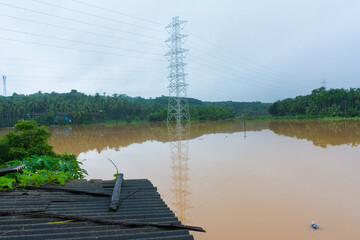 Naklejka premium Kerala flood 2019