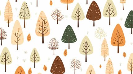 tree pattern seamless design nature leaf wallpaper