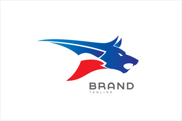 logo for company, wild dog