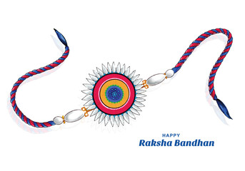 Hindu festival raksha bandhan celebration card design