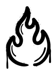 Obraz premium Flame spray paint