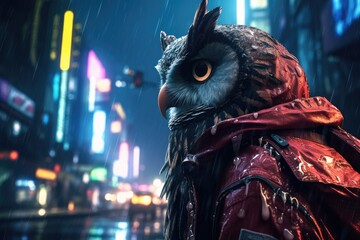 cyber punk owl