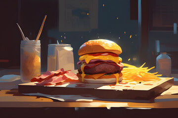 burger and fries
Generative AI