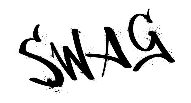 Text swag spray paint