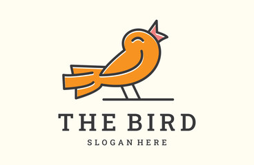 Bird logo icon design template vector illustration