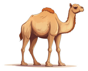Camel cartoon isolated.