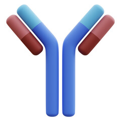 anti body 3d illustration