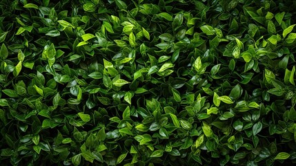 Fototapeta na wymiar Bentwood Elegance - Close Up of Green Artificial Hedge - green leaves background
