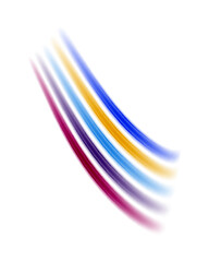 A vibrant and playful design featuring rainbow-color lines arranged in a dynamic composition, perfect for adding a pop of color to any project