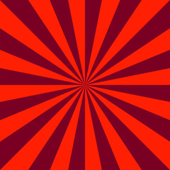 Backgrounds ray or Abstract sun rays. Red sunburst for the background. Vector illustration.