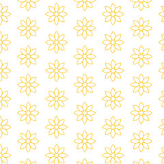 Digital png illustration of yellow floral pattern on transparent background