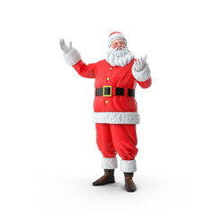 santa claus isolated on white