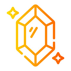 gem Line Gradient Icon