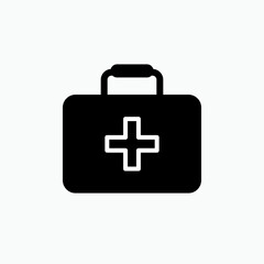 Medical Kit Icon. Doctor Equipment, Paramedic Bag Symbol  for Design, Presentation, Website or Apps Elements – Vector.        