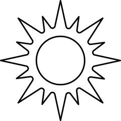 Sun icon for your web design, logo, UI. illustration