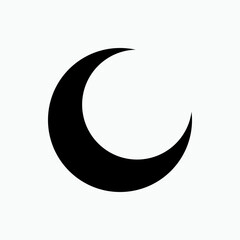 Moon Icon. Nature Element Illustration As A Simple Vector Sign & Trendy Symbol for Design and Websites, Presentation or Apps Element.
