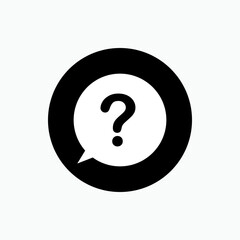 Question Mark Icon - Vector, Sign and Symbol for Design, Presentation, Website or Apps Elements.  