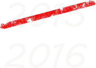 Digital png illustration of end of 2015 beginning of 2016 on transparent background
