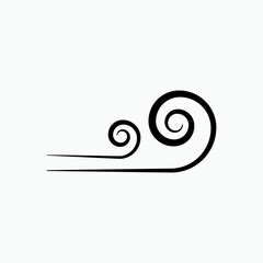 Wind Icon - Vector, Sign and Symbol for Design, Presentation, Website or Apps Elements