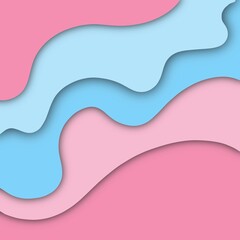 pink wave with blue sky