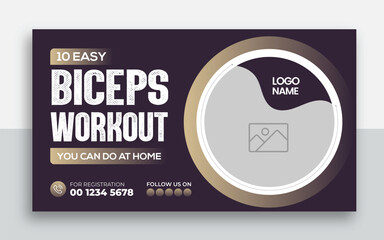 Yoga for beginner youtube channel thumbnail and web banner