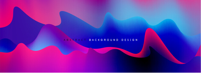 Waves with liquid colors dynamic abstract background for covers, templates, flyers, placards, brochures, banners