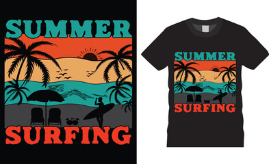 Happiness is a day at the beach Summer T-shirt Design vector.