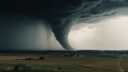 Fotobehang Natural disaster. Tornado. © vlntn