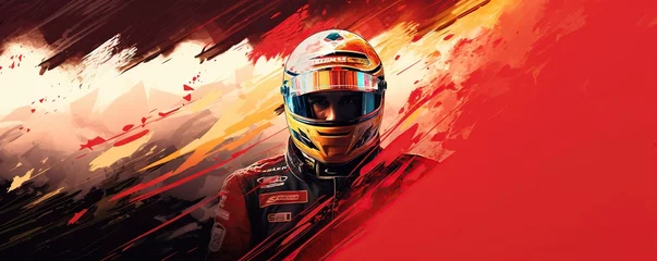 Foto op Plexiglas Formule 1 F1 Driver Poster S1
