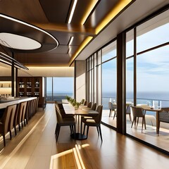 Fototapeta na wymiar hotel interior generative by AI technology