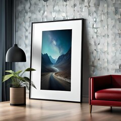 wall painting generative by AI technology