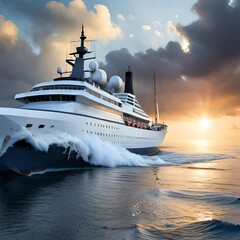 ship in sea generative by AI technology