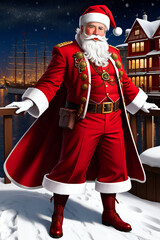 Weihnachtsmann am Hafen 2, Generative KI