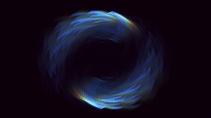 3D rendering abstract technology fractal background
