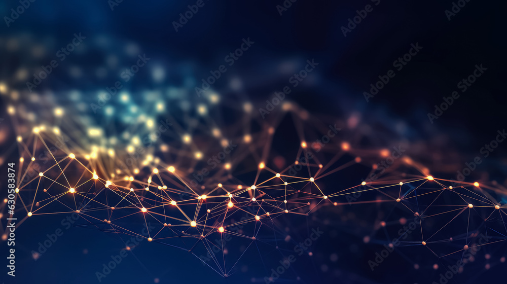 Poster network connection fiber optic , abstract futuristic network lines background , network technology a