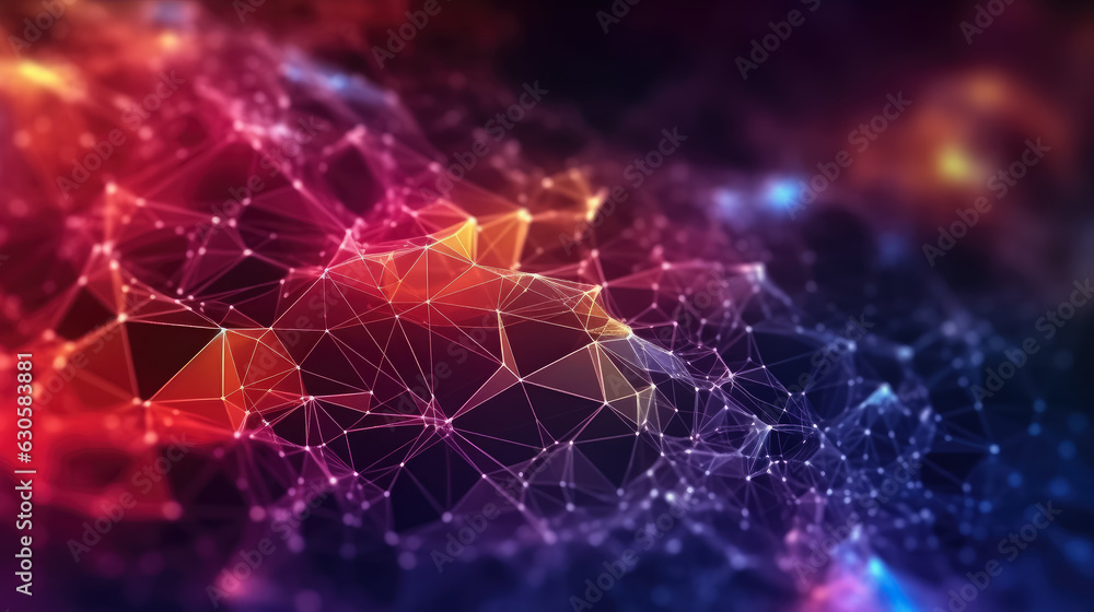 Poster network connection fiber optic , abstract futuristic network lines background , network technology a