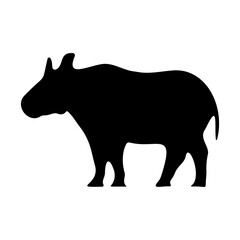 Capybara line icon. Mumps, rodent, little animal, exoticism, South America. Black vector icons on a white background for Business