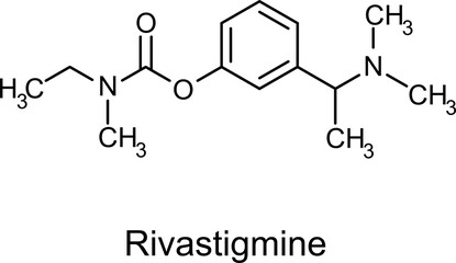 Formula of chemical structure of Drugs, Retinol .Donepezil .