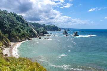 Playa del silencio in Asturias, Spain © laudibi