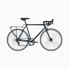 bicycle vector isolated on white