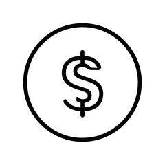 Obraz premium dollar symbol icon