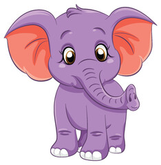 Cute Elephant Cartoon Character