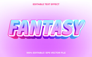 Fototapeta premium Fantasy 3d text effect with blue ice theme. colorful typography for products tittle