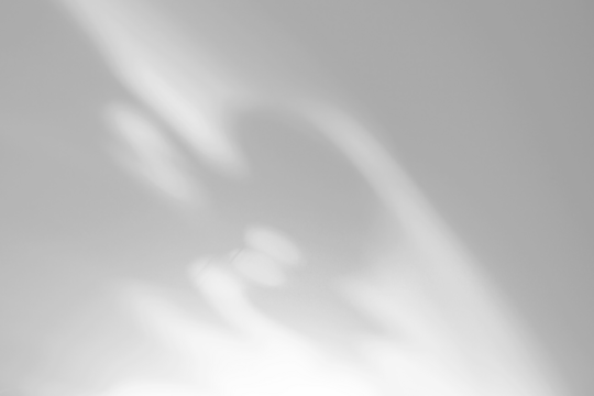 Abstract shapes, lines, shadows, light from window on white paper as overlay, texture or background, PNG