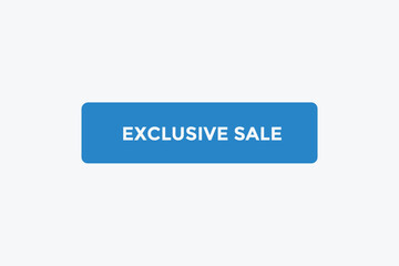 Exclusive sale button web banner templates. Vector Illustration 
