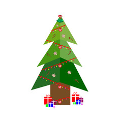 Creative Christmas tree clipart design