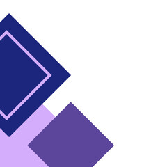 Purple Flat Modern Corner