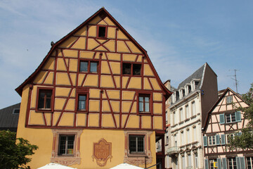 Fototapeta premium half-timbered house in colmar in alsace (france)